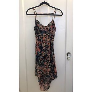 Lush floral high low dress